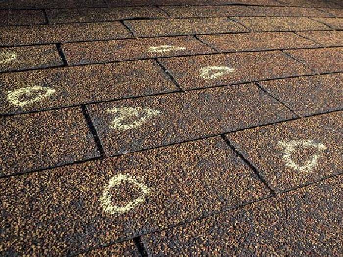 hail damage roof in Atlanta